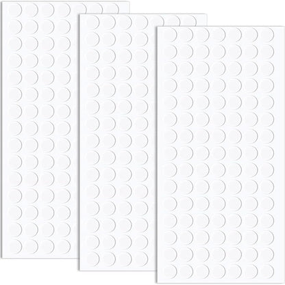 SmallCat 315 Pcs Small Felt Furniture Pads, Self - Adhesive EVA Foam Dot Circles, Round Felt Furniture Stickers for Desks Drawers Vases Photo Frames Cabinets Doors - White (0.39", Thickened 0.12") | Furniture Pads - TrueDesk