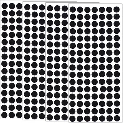 SmallCat 448 Pcs Small Felt Furniture Pads, Self - Adhesive EVA Foam Dot Circles, Round Felt Furniture Stickers for Desks Drawers Vases Photo Frames Cabinets Doors Candlesticks - Black (0.39'') | Furniture Pads - TrueDesk