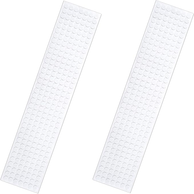 SmallCat 448 Pcs Small Felt Furniture Pads, Self - Adhesive EVA Foam Dot Circles, Round Felt Furniture Stickers for Desks Drawers Vases Photo Frames Cabinets Doors - White (0.39'') | Furniture Pads - TrueDesk