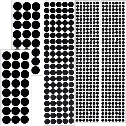 SmallCat 456 Pcs Small Felt Furniture Pads, Self - Adhesive EVA Foam Dot Circles, Round Felt Furniture Stickers for Desks Drawers Vases Photo Frames Cabinets Doors - Black (0.39'', 0.78'', 1.18'') | Furniture Pads - TrueDesk