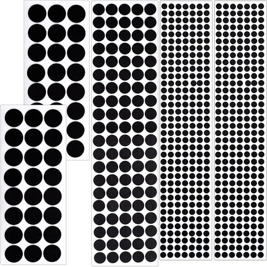 SmallCat 456 Pcs Small Felt Furniture Pads, Self - Adhesive EVA Foam Dot Circles, Round Felt Furniture Stickers for Desks Drawers Vases Photo Frames Cabinets Doors - Black (0.39'', 0.78'', 1.18'') | Furniture Pads - TrueDesk