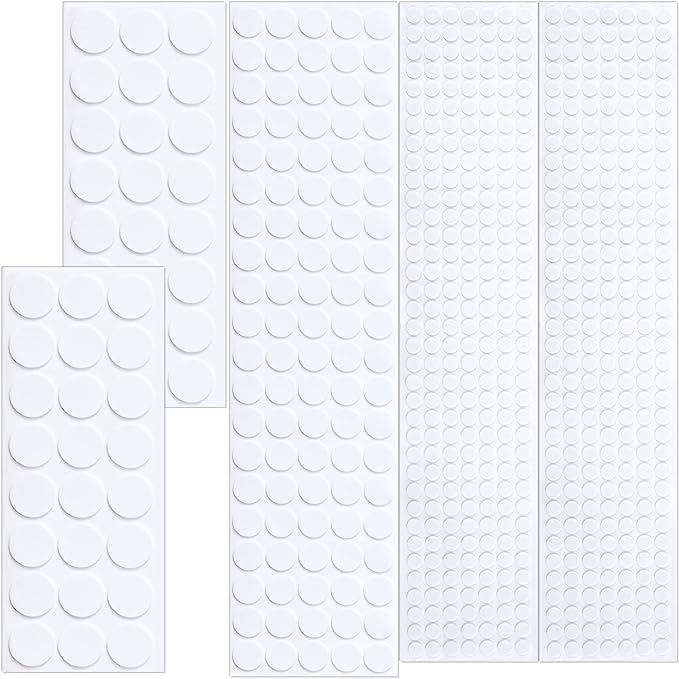SmallCat 456 Pcs Small Felt Furniture Pads, Self - Adhesive EVA Foam Dot Circles, Round Felt Furniture Stickers for Desks Drawers Vases Photo Frames Cabinets Doors - White (0.39'', 0.78'', 1.18'') | Furniture Pads - TrueDesk