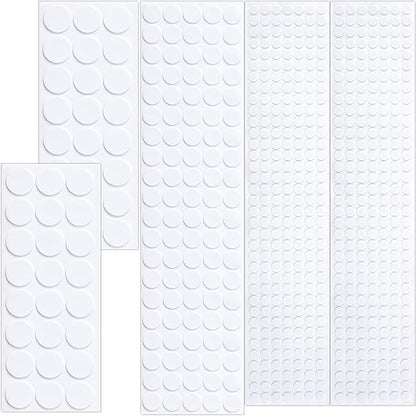 SmallCat 456 Pcs Small Felt Furniture Pads, Self - Adhesive EVA Foam Dot Circles, Round Felt Furniture Stickers for Desks Drawers Vases Photo Frames Cabinets Doors - White (0.39'', 0.78'', 1.18'') | Furniture Pads - TrueDesk