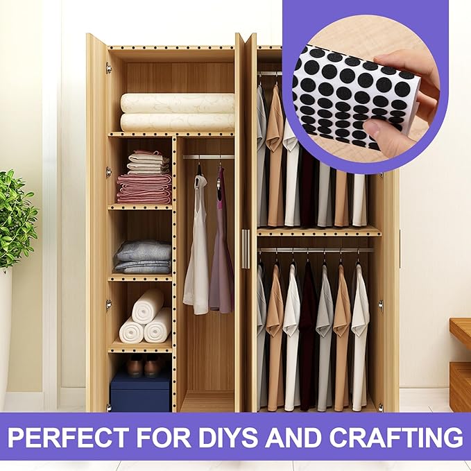 SmallCat 456 Pcs Small Felt Furniture Pads, Self - Adhesive EVA Foam Dot Circles, Round Felt Furniture Stickers for Desks Drawers Vases Photo Frames Cabinets Doors - Black (0.39'', 0.78'', 1.18'') | Furniture Pads - TrueDesk