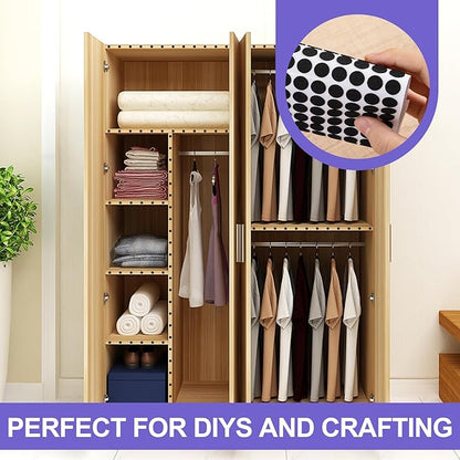 SmallCat 456 Pcs Small Felt Furniture Pads, Self - Adhesive EVA Foam Dot Circles, Round Felt Furniture Stickers for Desks Drawers Vases Photo Frames Cabinets Doors - Black (0.39'', 0.78'', 1.18'') | Furniture Pads - TrueDesk