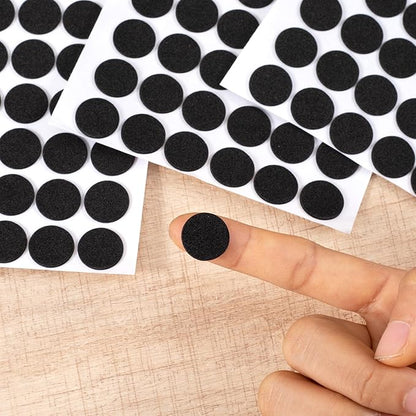 SmallCat 735 Pcs Small Felt Furniture Pads, Self - Adhesive EVA Foam Dot Circles, Round Felt Furniture Stickers for Desks Drawers Vases Photo Frames Cabinets Doors Candlesticks - Black (0.59'') | Furniture Pads - TrueDesk