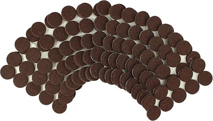 Smart Surface 8827 Heavy Duty Self Adhesive Furniture Felt Pads 1 - Inch Round Brown 160 - Piece Value Pack in Resealable Bag | Furniture Pads - TrueDesk