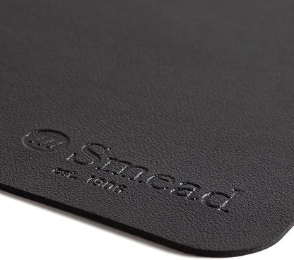 Smead Desk Pad, Vegan Leather Desk Mat with Non - Slip Faux Suede Backing, Perfect Desk Organizer for Office Decor, 23.6” x 13.7” Small, Charcoal (64838) | Desk Pads Blotters - TrueDesk