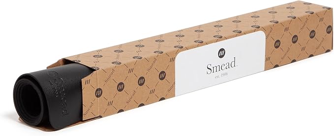 Smead Desk Pad, Vegan Leather Desk Mat with Non - Slip Faux Suede Backing, Perfect Desk Organizer for Office Decor, 31.5” x 15.7” Medium, Charcoal (64833) | Desk Pads Blotters - TrueDesk