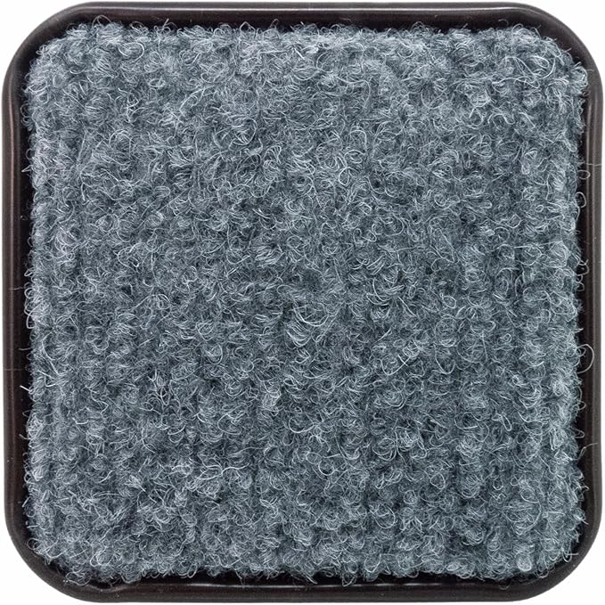 SoftTouch 2 - 1/2" Square Reusable Carpet Bottom Furniture Caster Cups for Office Chairs, Desks, and Carts, Furniture Wheel Caster Cups for Carpet and Hardwood Surfaces, 12 - Pack, Brown/Gray | Furniture Cups - TrueDesk