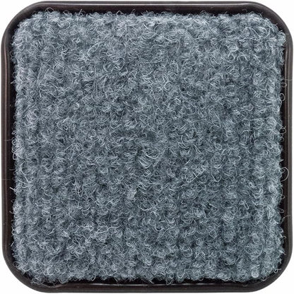 SoftTouch 2 - 1/2" Square Reusable Carpet Bottom Furniture Caster Cups for Office Chairs, Desks, and Carts, Furniture Wheel Caster Cups for Carpet and Hardwood Surfaces, 12 - Pack, Brown/Gray | Furniture Cups - TrueDesk