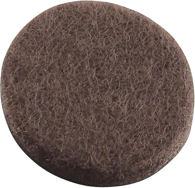 SOFTTOUCH Self - Stick Furniture Round Felt Pads for Hard Surfaces – Protect Your Hard Floors from Furniture Scratches, Brown, 1 - 1/2 inch (4729395N) | Furniture Pads - TrueDesk