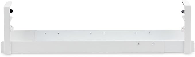 StarTech.com Under Desk Cable Management Tray, Length Adjustable, Clamp - On Installation, No Drilling Required, White | Cable Raceways - TrueDesk