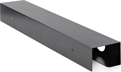 StarTech.com Under Desk Cable Management Tray - Office/Standing Desk Cable Tray Organizer - Desk/Table Mount Holder for Cords/Wire/Power Strip - Computer Cable Manager - 23 - 1/2"L x 4 - 1/2"D (UDCMTRAY) | Cable Raceways - TrueDesk