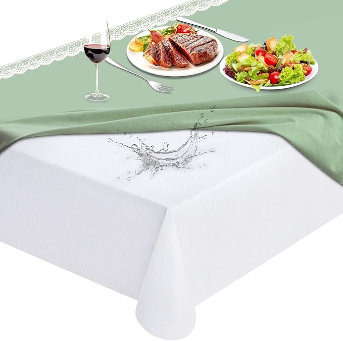 Table Protector Pad with Flannel Backing, Heavy - Duty Vinyl Table Padding Under Tablecloth, Waterproof, Heat Resistant, 108 x 54 inches, Rectangular | Table Pads - TrueDesk