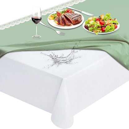 Table Protector Pad with Flannel Backing, Heavy - Duty Vinyl Table Padding Under Tablecloth, Waterproof, Heat Resistant, 90 x 54 inches, Rectangular | Table Pads - TrueDesk