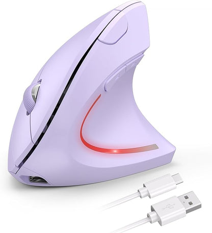 TECKNET Ergonomic Mouse Wireless, Rechargeable Mouse Silent for Carpal Tunnel Right Hand, 2.4GHz USB Vertical Mouse Wireless for Laptop, 5 Adjustable 4800 DPI, Computer, MacBook, Desktop | Mice - TrueDesk