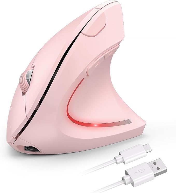 TECKNET Ergonomic Mouse Wireless, Rechargeable Mouse Silent for Carpal Tunnel Right Hand, 2.4GHz USB Vertical Mouse Wireless for Laptop, 5 Adjustable 4800 DPI, Computer, MacBook, Desktop | Mice - TrueDesk