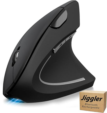 TECKNET Ergonomic Mouse with Jiggler, Bluetooth Wireless Vertical Mouse, 4800DPI Rechargeable Carpal Tunnel Mouse, Undetectable Random Movement Keeps Computers Awake for PC, Laptop, Mackbook | Mice - TrueDesk