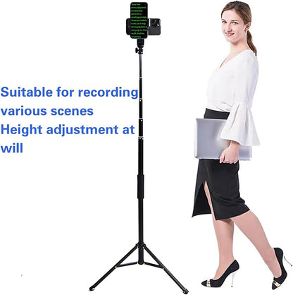 Teleprompter iPhone & Android, Double Phone Holder for Video Recording, Neewer Teleprompter Kit, The Collapsing Design Allows for Easy Storage and Transport (67" Floor - Standing) | Teleprompters - TrueDesk