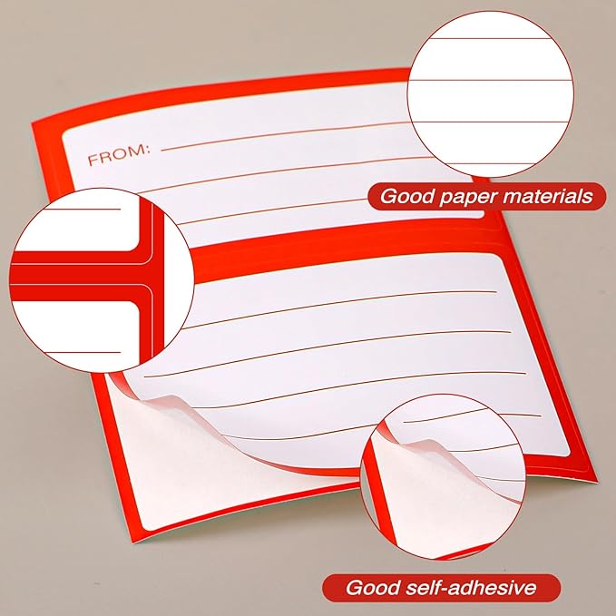 to from Return Address Mailing Labels 60 Pcs Blank Self Adhesive Mail Shipping Label 4.5x3.5Inch Postage Guaranteed Stickers Handwriting to/from Address Tags for Package, Gift, Mailing Box, Envelopes | Address Labels - TrueDesk