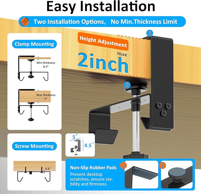Under Desk Cable Management Tray - Under Desk Cord Management - Clamp/Screw Mount - Fabric Wire Management - Cable Raceways Tray Cord Hiders for Office/Home (Black, 35.8"×5.6") | Cable Raceways - TrueDesk
