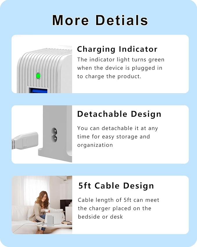 USB Charging Station - Multiport USB Charger Hub,6 Port Charger Tower for iPhone 15/14/13/12, iPad, Samsung Galaxy, Google Pixel,HTC, and Multiple Devices (white - 50W) | Charging Stations - TrueDesk