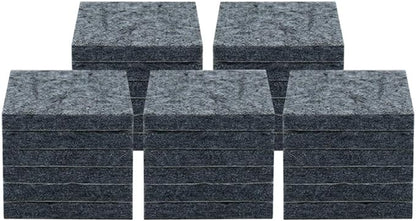 uxcell 30pcs Furniture Pads Square 3/4" Self - Stick Non - Slip Anti - Scratch Felt Pads Cabinet Desk Feet Floor Protector Grey | Furniture Pads - TrueDesk
