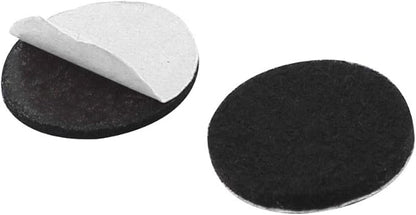 uxcell Furniture Pads Round 20mm 30pcs Self - Stick Non - Slip Anti - Scratch Felt Pads Floors Protector Black | Chair Pads - TrueDesk