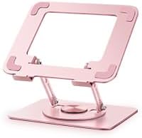 Vaydeer Adjustable Laptop Stand for Desk,Computer Stand Riser with 360° Free Rotation Base and Foldable Design Ergonomic Laptop Riser Fits for MacBook,Dell, HP and More 10 - 15.6” Laptops (Pink) | Stands - TrueDesk