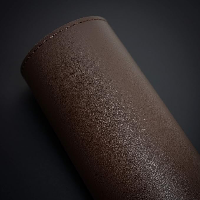 Vine Creations Leather Desk Mat 24" x 17", Desk Protector, PU Leather Desk Pad, Non Slip Small Desk Pad Mat, Desk Blotter, Desk Pads on Top of Desks, Home or Office Small Desk Mat (Dark Brown) | Desk Pads Blotters - TrueDesk