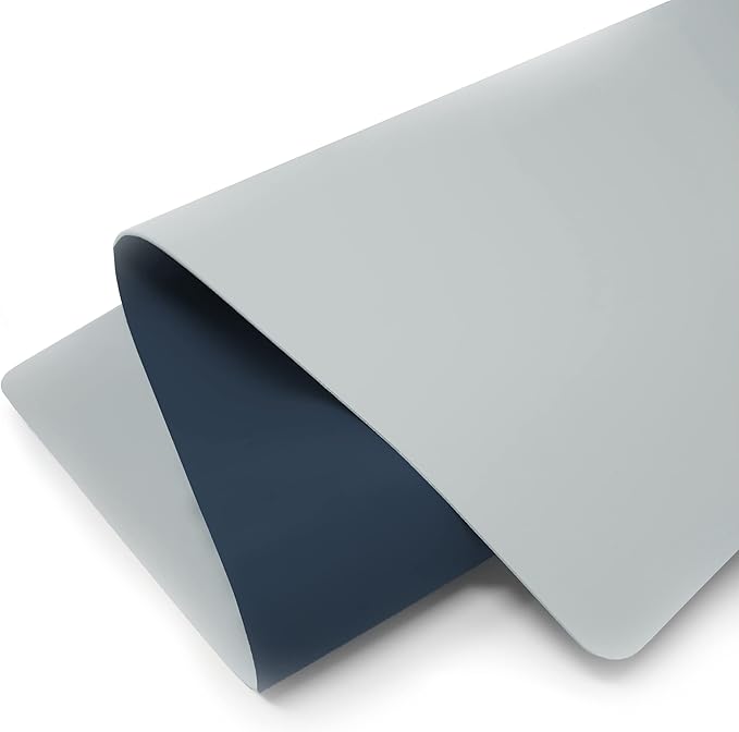 Vine Creations Leather Desk Mat Large 44" x 22", Desk Protector Mat, PU Leather Desk Pad, Large Mouse Pad, Desk Blotter, Desk Pads on Top of Desks, Desk Matt for Desktop, Office Desk Mat (Dark Blue) | Desk Pads Blotters - TrueDesk