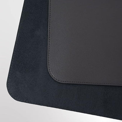 Vine Creations Leather Desk Protector, Non Slip 32" x 17" Office Desk Mat (Black) | Desk Pads Blotters - TrueDesk