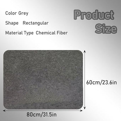 VOVCIG Adhesive - Backed Under - Desk Wall Protector, 31.5 X 23.6 inch Felt Cloth Wall Sticker Easy to Install Wall Protector from Furniture Sheet, Removes Without Residue | Desk Pads Blotters - TrueDesk