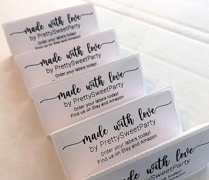 White Home Address Labels - Personalized Return Address Stickers, Custom Printed Mailing Labels for Envelopes, Packages, Wedding, Business (Handwritten Script Font) | Address Labels - TrueDesk
