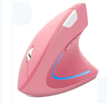 Wireless Mouse Ergonomic Vertical Mouse Ergo LED Light High Precision Optical Cordless Lightweight Mice Gift for Boy Girl Adults for PC Computer Laptop Mac Office,with Side Buttons, 800/1200/1600 DPI | Gaming Mice - TrueDesk