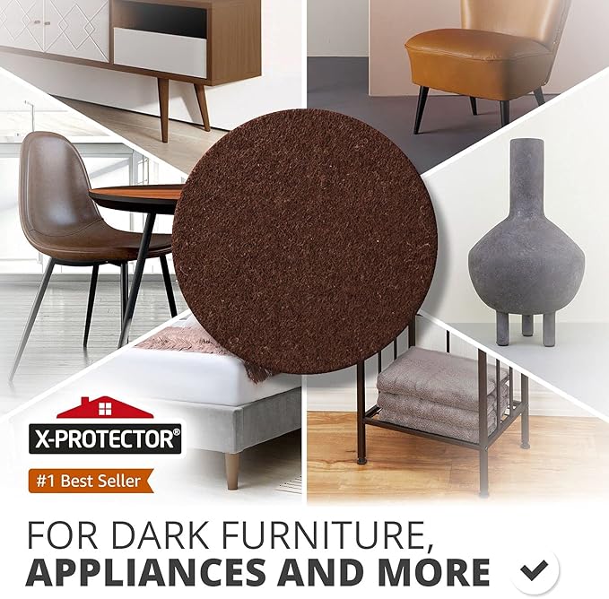 X - PROTECTOR 357 pcs Premium Huge Pack Felt Furniture Pads! Quantity of Furniture Sliders with Many Big Sizes – Your Ideal Floor Protectors. Protect Your Hardwood & Laminate Floor! | Furniture Pads - TrueDesk