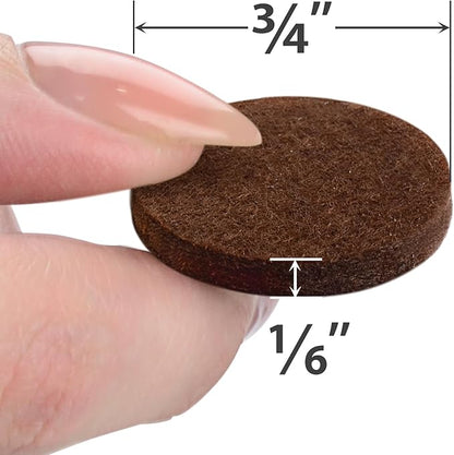 X - PROTECTOR Felt Furniture Pads - 56 PCS 3/4" Floor Protectors for Chair and Furniture Feet - Protect Your Hardwood Floors! (Brown, Round) | Furniture Pads - TrueDesk