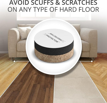 X - Protector Felt Furniture Sliders for Hardwood Floors 24 PCS 1” - Self - Adhesive Furniture Slider - Heavy - Duty Furniture Movers for Hard Surfaces - Felt Sliders - Move Your Furniture Easily! | Furniture Sliders - TrueDesk