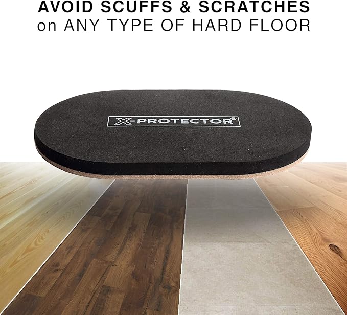 X - Protector Felt Furniture Sliders Hardwood Floors - 4 PCS 6" x 3 1/2" Furniture Sliders - Heavy Duty Felt Sliders Hard Surfaces – Move Your Furniture Easily & Safely! | Furniture Sliders - TrueDesk