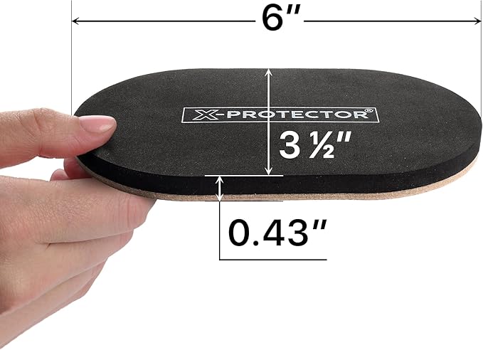 X - Protector Felt Furniture Sliders Hardwood Floors - 4 PCS 6" x 3 1/2" Furniture Sliders - Heavy Duty Felt Sliders Hard Surfaces – Move Your Furniture Easily & Safely! | Furniture Sliders - TrueDesk