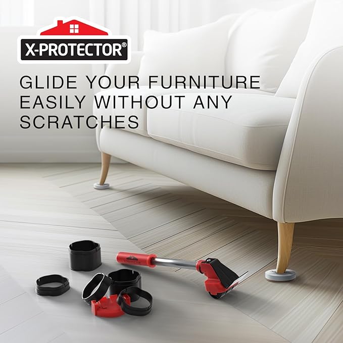 X - Protector Furniture Lifter Tool - Premium Furniture Jack Lifter Tool to Lift Furniture Easily - Appliance Lifter with 8.5" Adjustable Height - Ideal Jack to Lift Furniture Easily with Minimal Effort | Furniture Sliders - TrueDesk