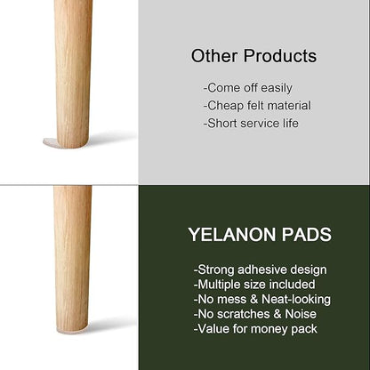 Yelanon Felt Furniture Pads - 182 Pcs Premium Felt Pads for Chair Legs Furniture, Floor Protectors for Hardwood Floors, Beige | Furniture Pads - TrueDesk