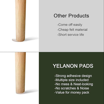 Yelanon Felt Furniture Pads - 182 Pcs Premium Felt Pads for Chair Legs Furniture, Floor Protectors for Hardwood Floors,Brown & Beige | Furniture Pads - TrueDesk