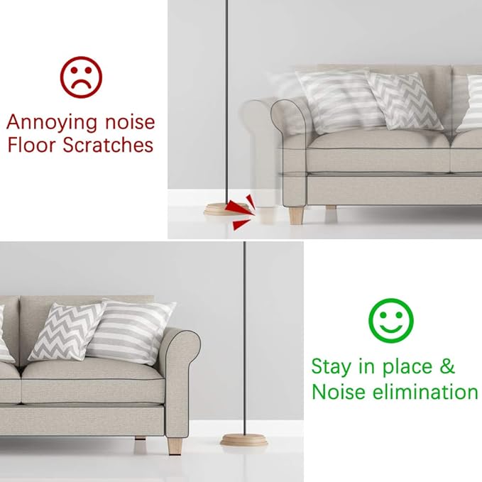 Yelanon Non Slip Furniture Pads - 12pcs 4" Furniture Grippers Hardwood Floors, Non Skid for Furniture Legs,Self Adhesive Rubber Feet, Anti Slide Furniture Floors Protectors for Keep Couch Stoppers | Furniture Pads - TrueDesk