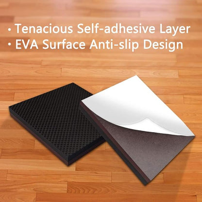Yelanon Non Slip Furniture Pads - 12pcs 4" Furniture Grippers Hardwood Floors, Non Skid for Furniture Legs,Self Adhesive Rubber Feet, Anti Slide Furniture Floors Protectors for Keep Couch Stoppers | Furniture Pads - TrueDesk