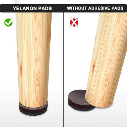 Yelanon Non Slip Furniture Pads - 36 pcs 1’’Furniture Grippers, Non Skid Furniture Legs,Self Adhesive Rubber Furniture Feet, Anti Slide Furniture Hardwood Floor Protector for Keep Furniture Stoppers | Furniture Pads - TrueDesk