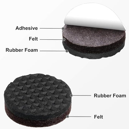Yelanon Non Slip Furniture Pads - 36 pcs 1’’Furniture Grippers, Non Skid Furniture Legs,Self Adhesive Rubber Furniture Feet, Anti Slide Furniture Hardwood Floor Protector for Keep Furniture Stoppers | Furniture Pads - TrueDesk