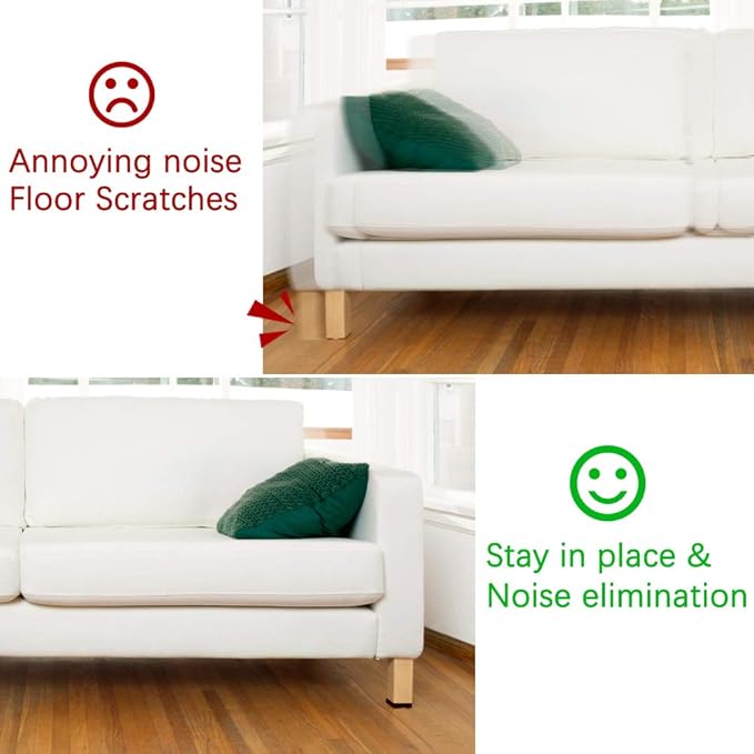 Yelanon Non Slip Furniture Pads - 8pcs 6" Grippers Hardwood Floors, Non Skid for Furniture Legs,Self Adhesive Rubber Furniture Feet, Anti Slide Furniture Floors Protectors for Keep Couch Stoppers | Furniture Pads - TrueDesk