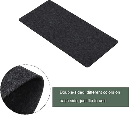 YOKIVE Desk Mat Protector, Felt Double - Sided Soft | Laptop Pad Writing Mat for Desktop Keyboard Mouse (Gray, 23.62x11.81 Inch) | Mouse Pads - TrueDesk